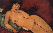 Amedeo Modigliani Nude on a blue cushion Sweden oil painting artist